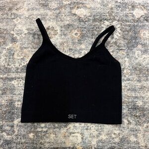 Set Active Women's Black Bralette